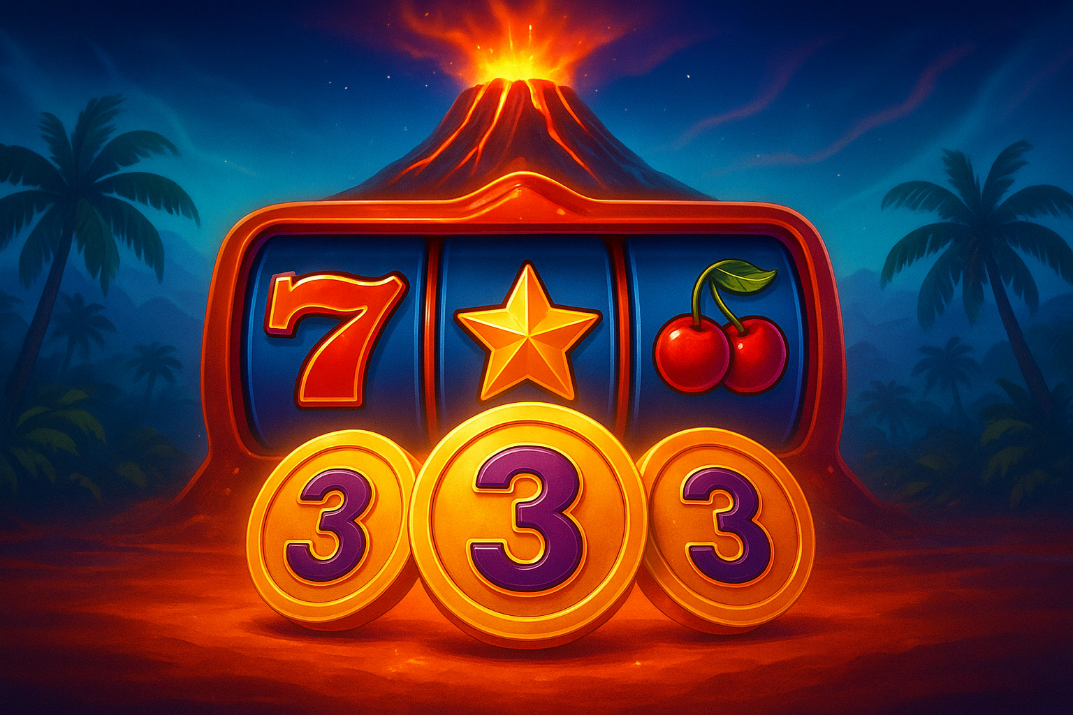 3 Coin Volcanoes slot game